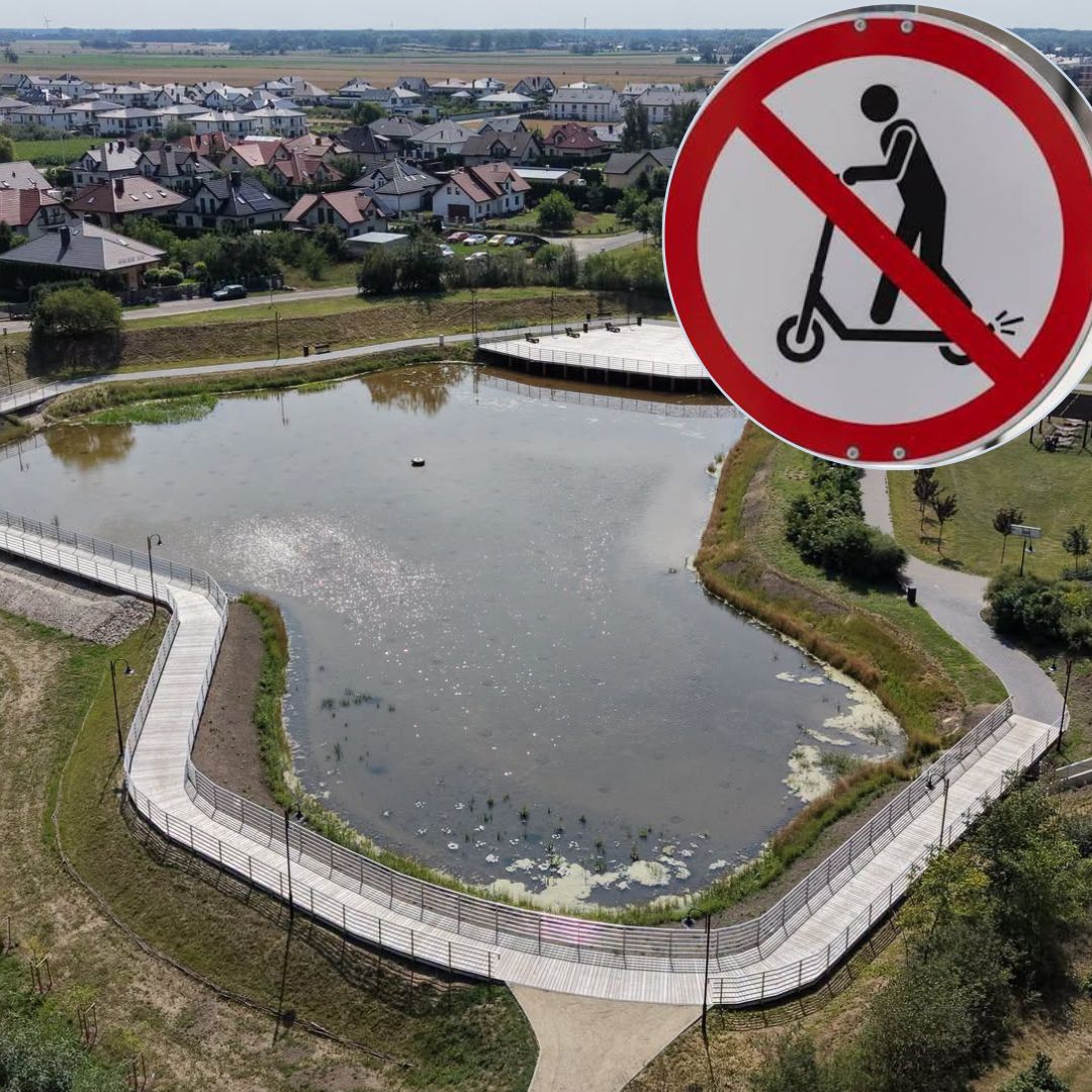 Koniec z elektrycznymi hulajnogami na Jeziorku w Ciechanowie